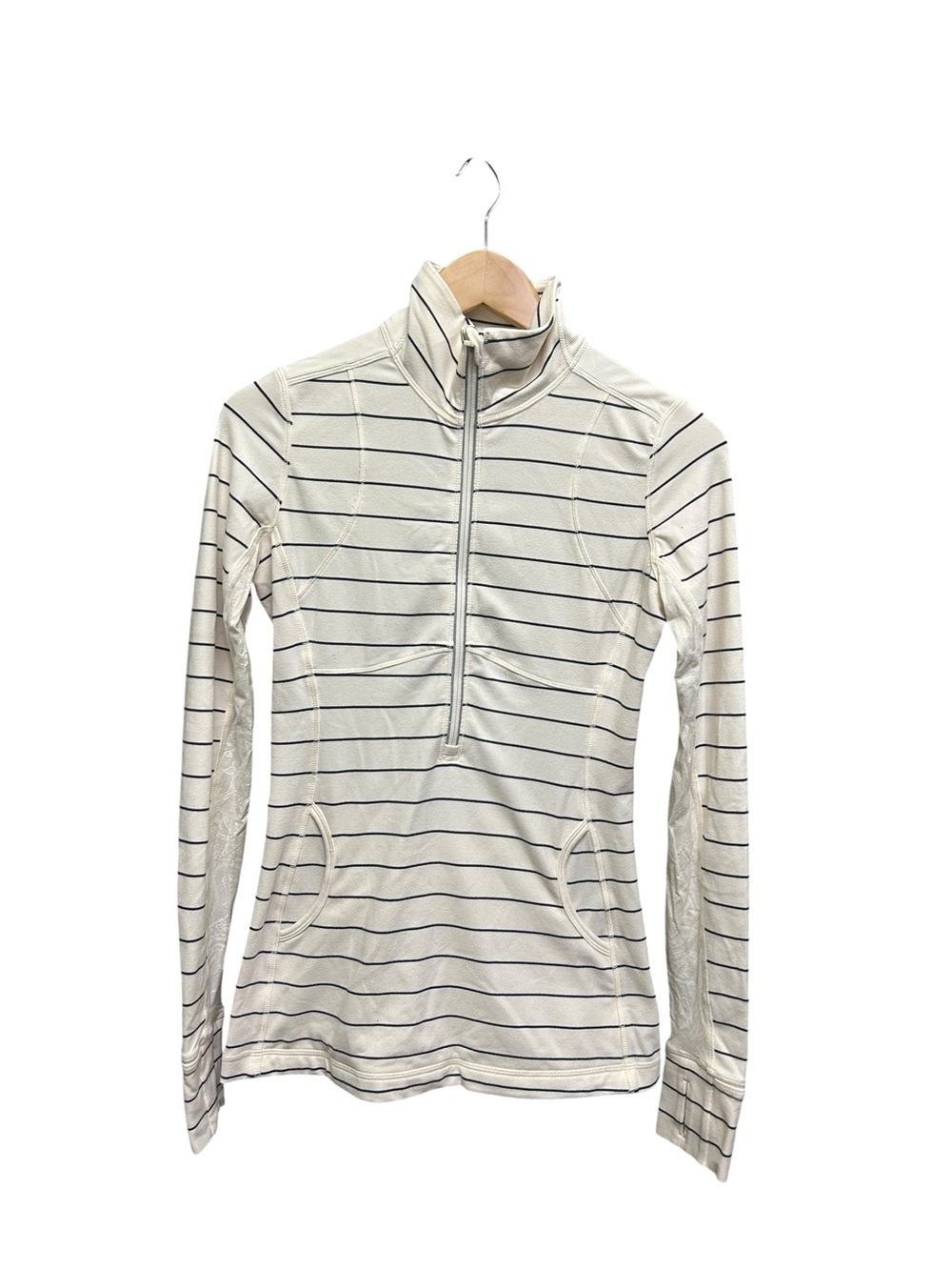 Lululemon Star Runner Pullover Slalom Stripe Angel Wing Lace Size S / 6